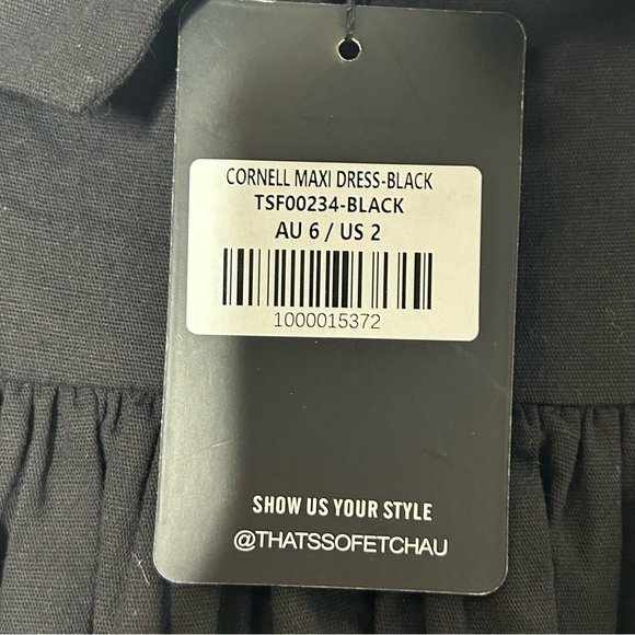 THATSSOFETCH Black Cornell Strapless Maxi Dress NWT - Picture 11 of 16